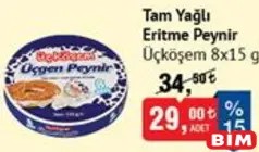 ÜÇKÖŞEM TAM YAĞLI ERİTME PEYNİR 8X15 G